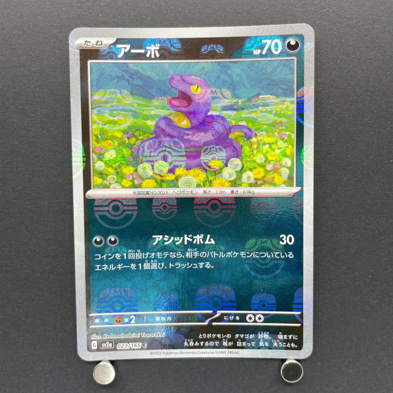 Ekans C 023/165 Master ball Pokemon card Pokemon 151 sv2a (1.NM)